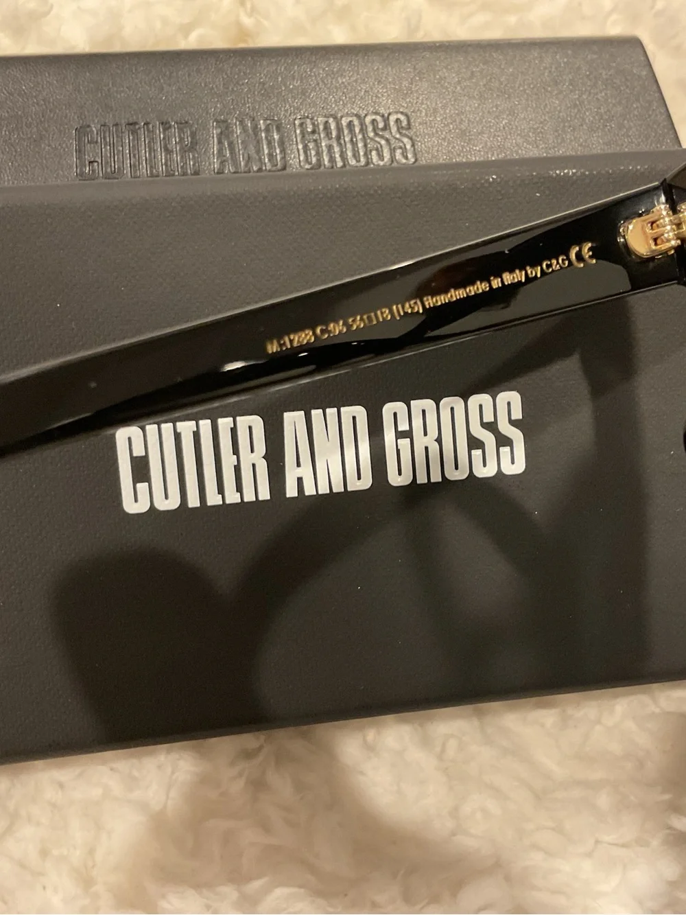 Cutler And Gross Women’s Black Cat-Eye Glasses
